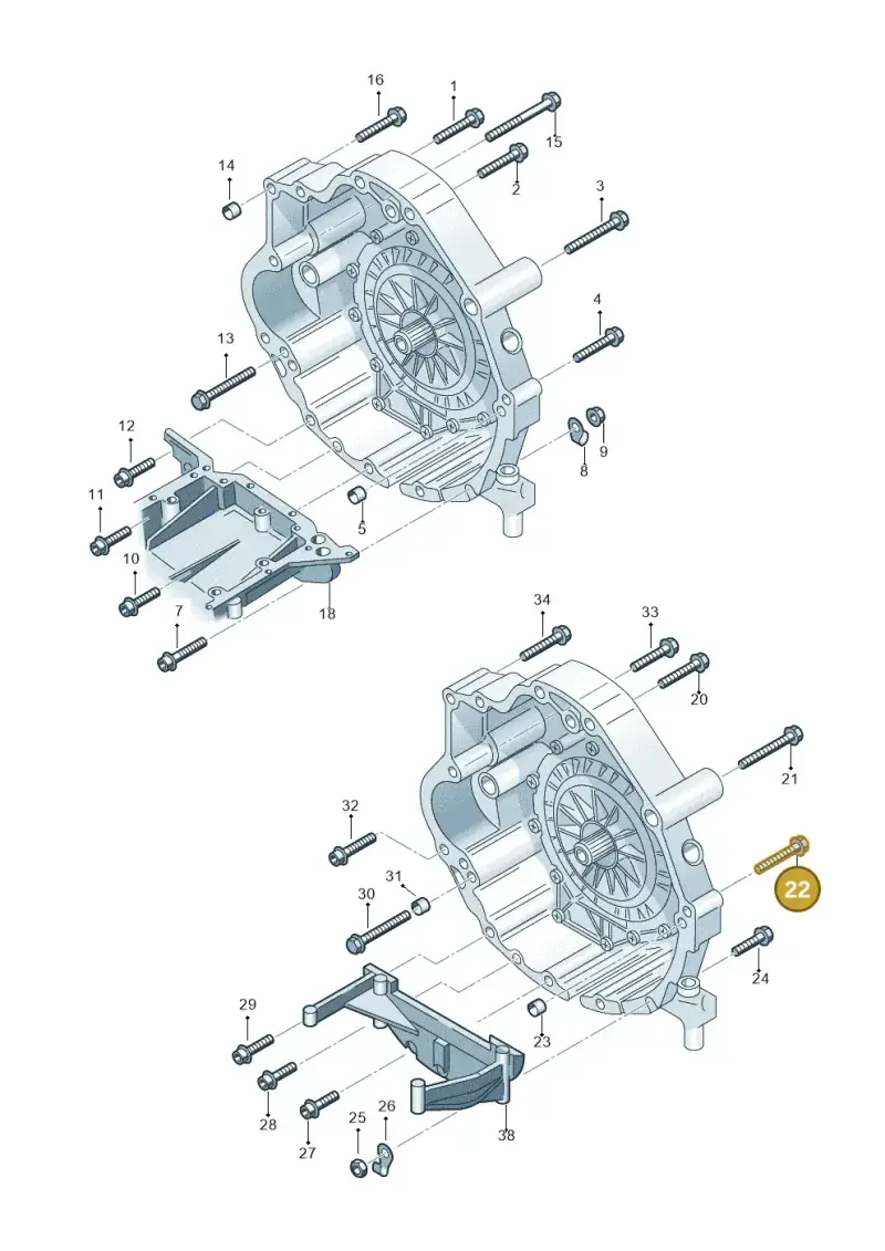 N90495504 — Audi A4/S4 Cabrio./qu. 07> (2006-) diagram 249300800, position 22
