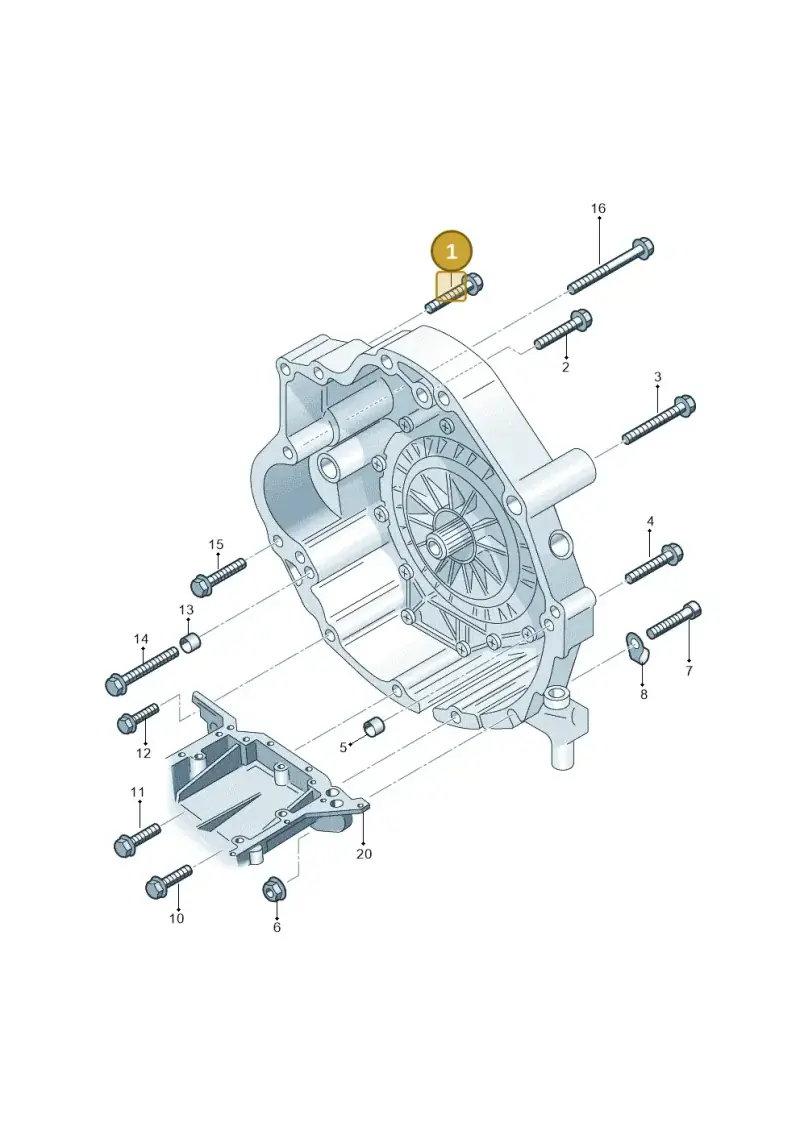 N90495504 — Audi A6 2.7 TDI (2008-2011) diagram 448300800, position 1