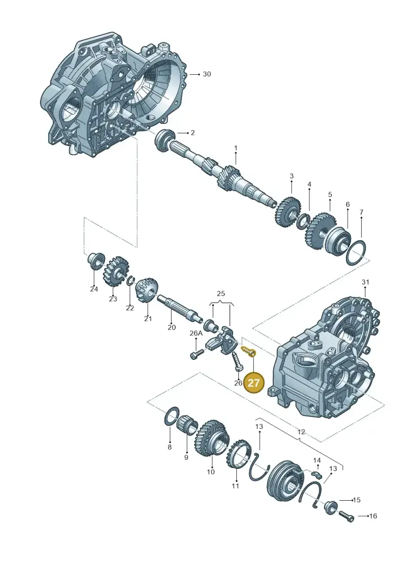 N90536201 — Audi A3 Sportback (2016-2020) diagram 420311390, position 27