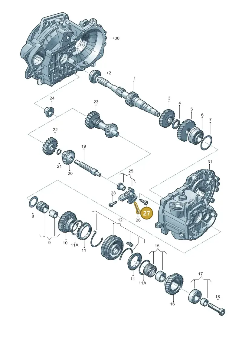 N90536201 — Audi Q2 2.0 TDI (2016-2018) diagram 746311310, position 27