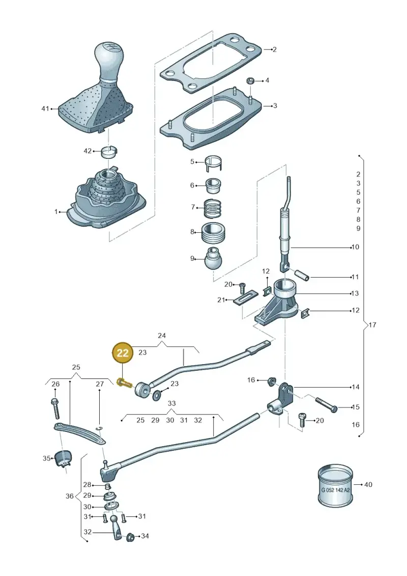 N90548305 — Audi Q5 qu. 2.0 TDI (2012-2017) diagram 670711400, position 22