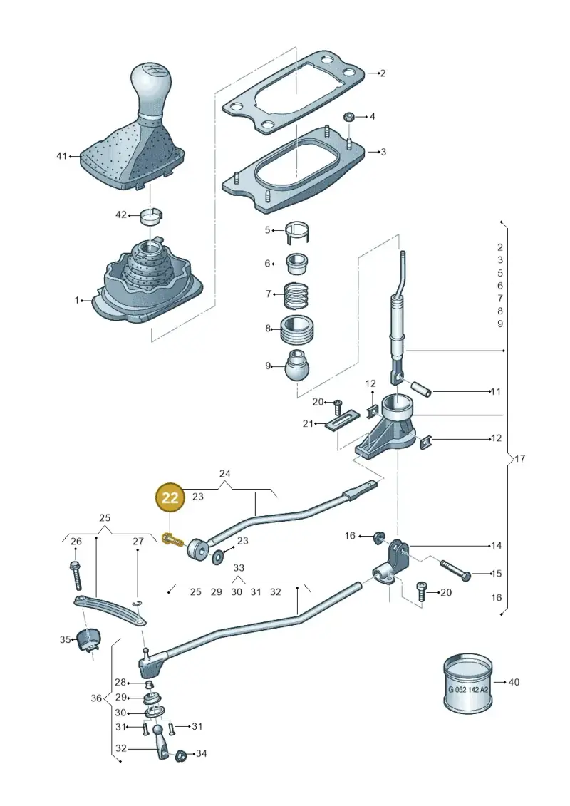 N90548305 — Audi Q5 (2016-2020) diagram 849711400, position 22