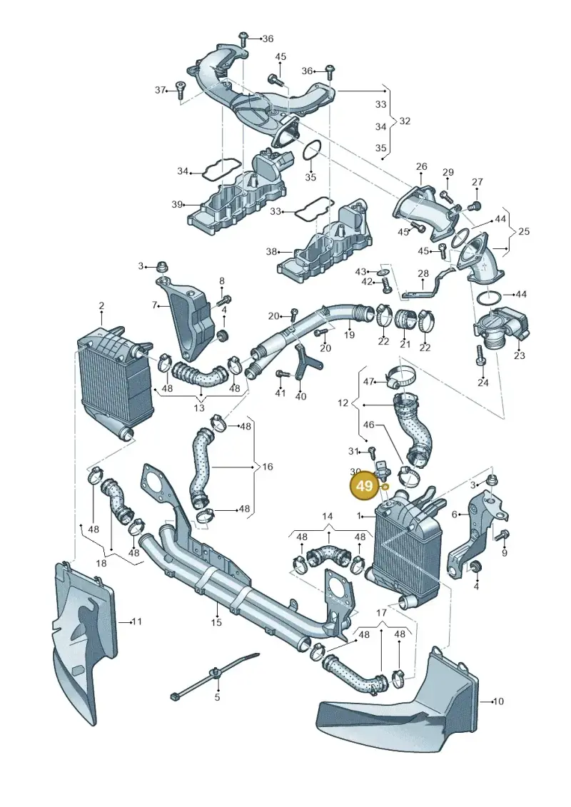 N90563801 — Audi A4/S4 Cabrio./qu. 07> (2006-) diagram 454145950, position 49