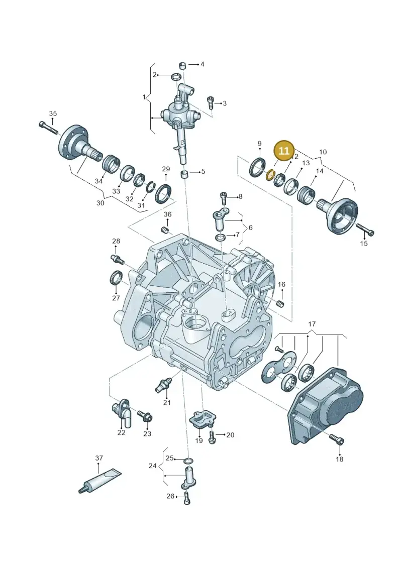 N90564501 — Audi A3 Sportback (2019-2021) diagram 827310020, position 11