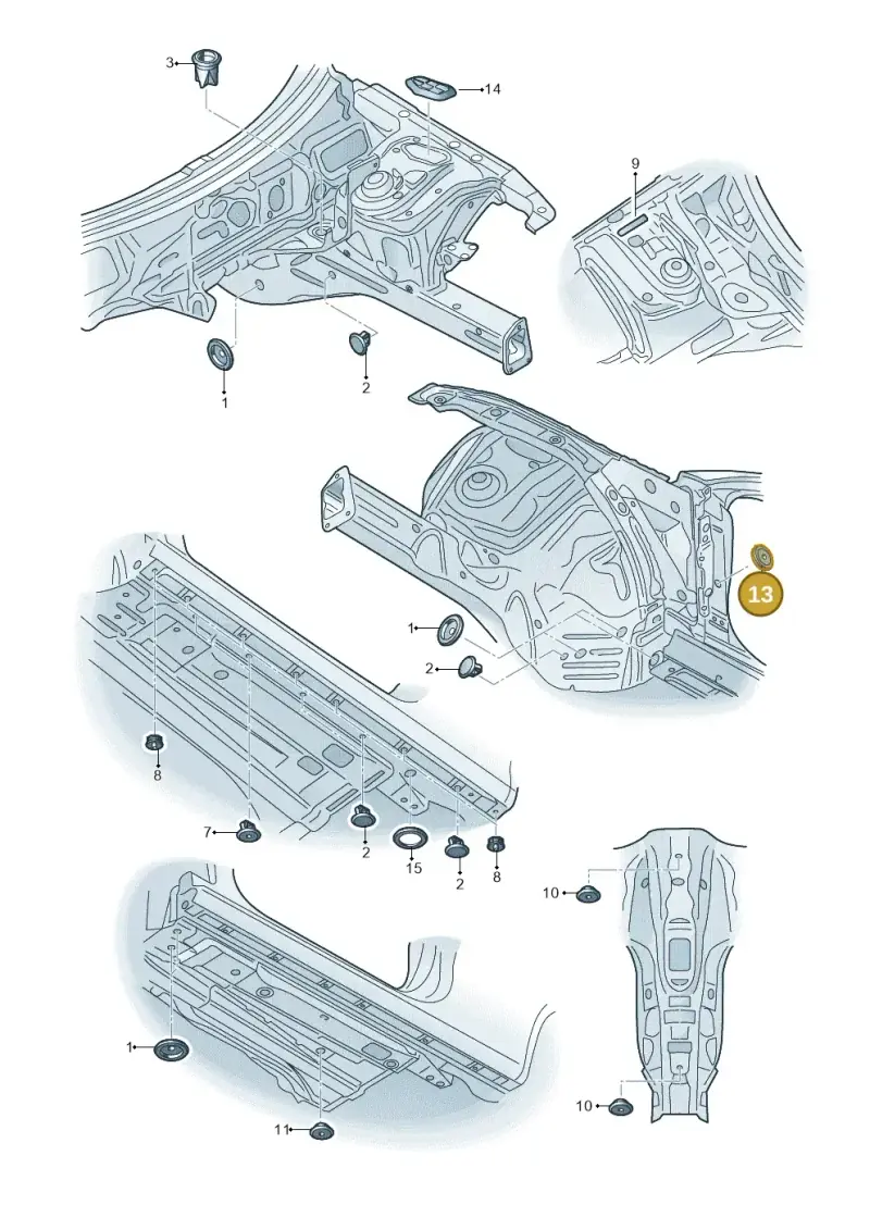 N90581401 — Audi RS5 Cabrio (2012-2015) diagram 620803350, position 13