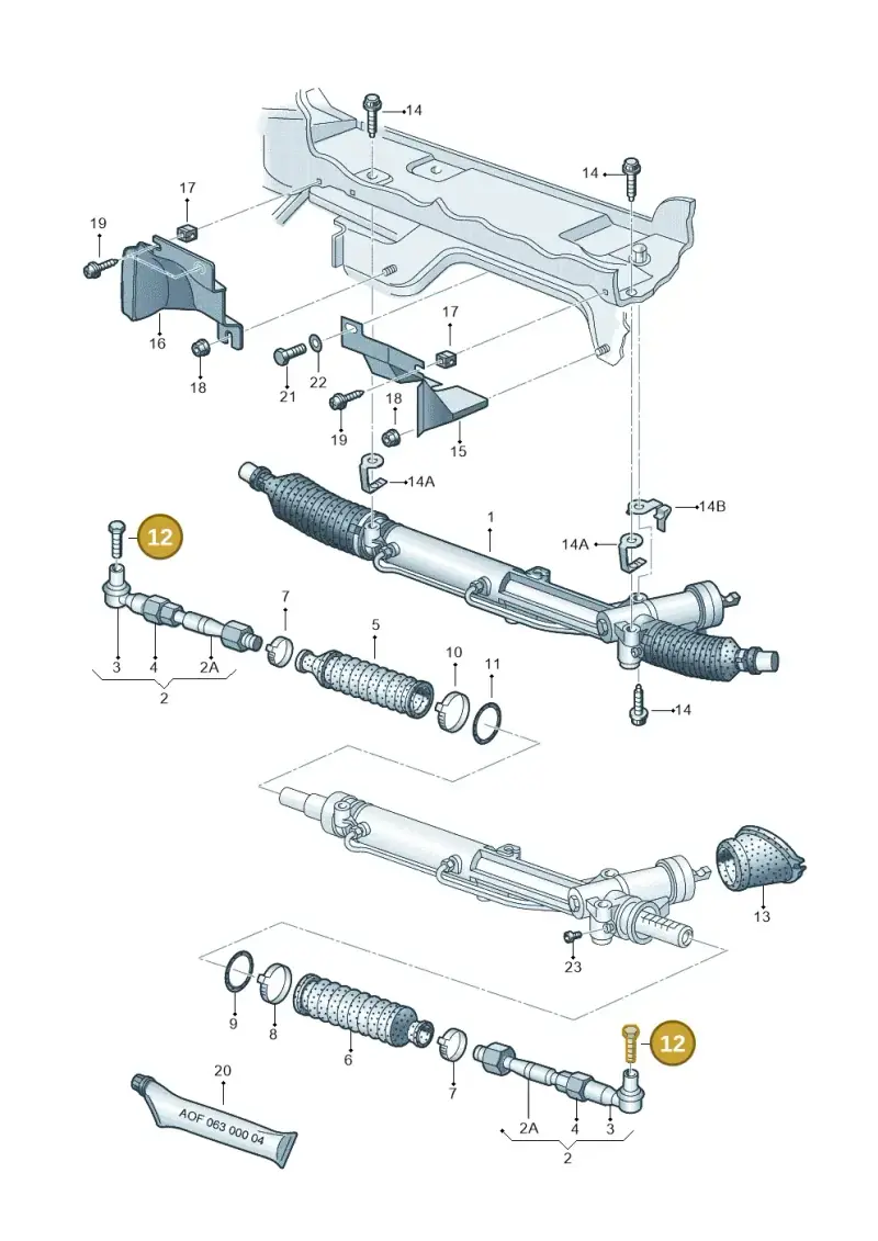 N90628902 — Audi A4/S4 Cabrio./qu. (2002-2006) diagram 223422420, position 12