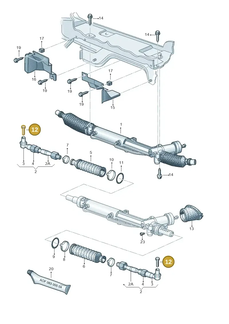 N90628902 — Audi A4/S4/Av./qu. (2001-2004) diagram 249422420, position 12