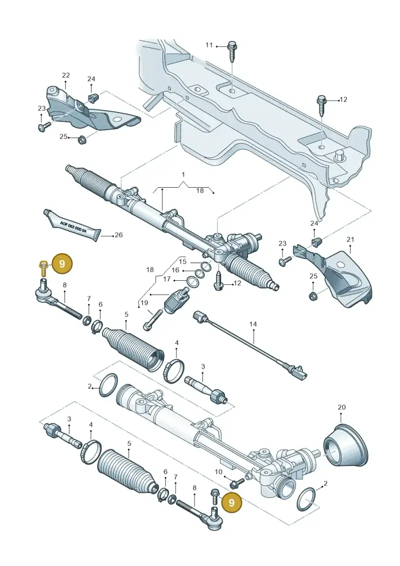 N90628902 — Audi RS4 Cabrio qu.    08> (2007-) diagram 448422100, position 9