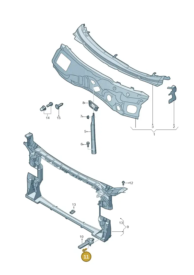 N90629803 — Audi RS4 Avant (2017-) diagram 849805000, position 11