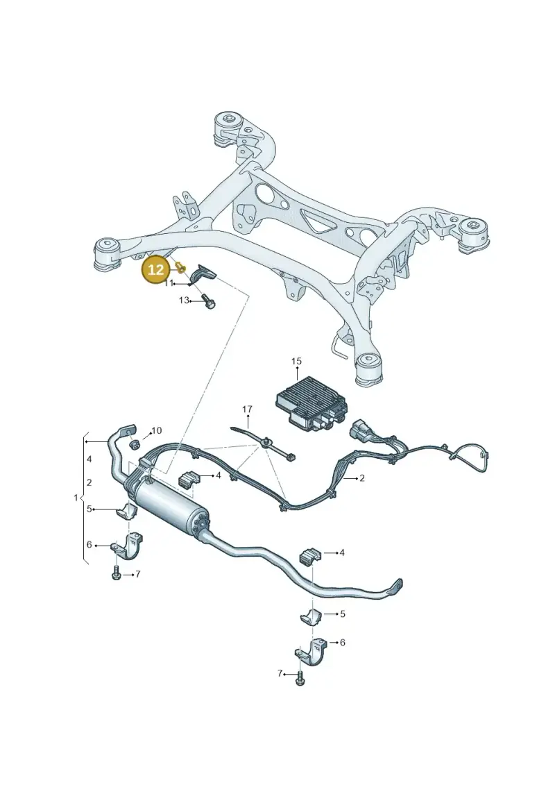N90631202 — Audi RS Q8 Quattro (2019-) diagram 859511500, position 12