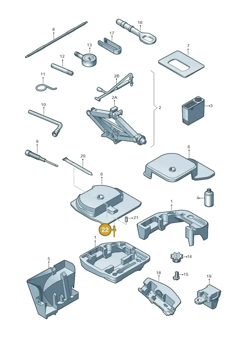 N90634901 — Audi RS5 Coupe (2010-2015) diagram 620011100, position 22