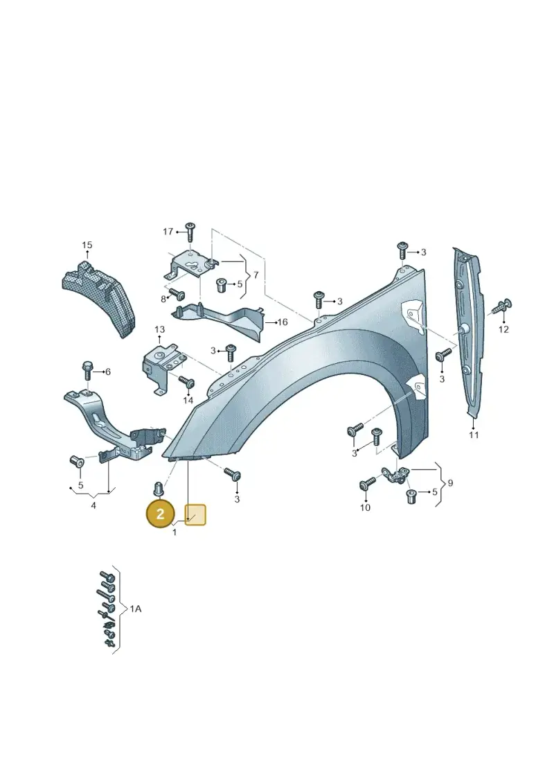N90636502 — Audi TTRS Coupe (2016-2023) diagram 850821000, position 2