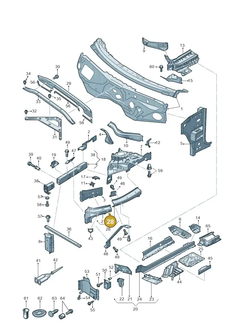 N90636502 — Audi Q7 qu. 3.0 TDI (2015-2019) diagram 859805000, position 28