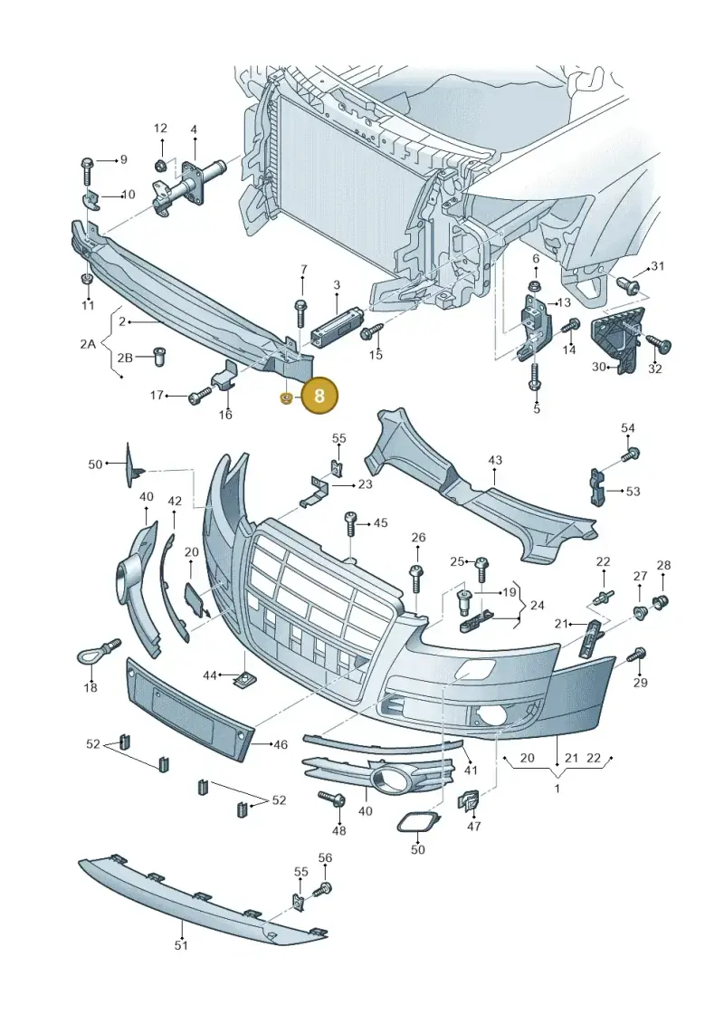 N90645301 — Audi A6 2.7 TDI (2008-2011) diagram 648807000, position 8