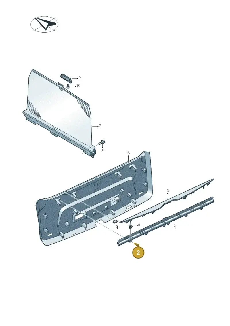 N90648704 — Audi Q7 qu. 3.0 TDI (2015-2019) diagram 859861000, position 2