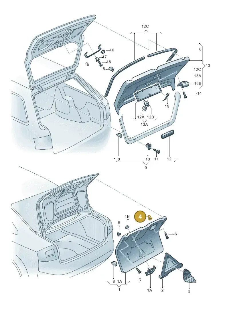 N90650101 — Audi RS4 Cabrio qu.    08> (2007-) diagram 260867890, position 4