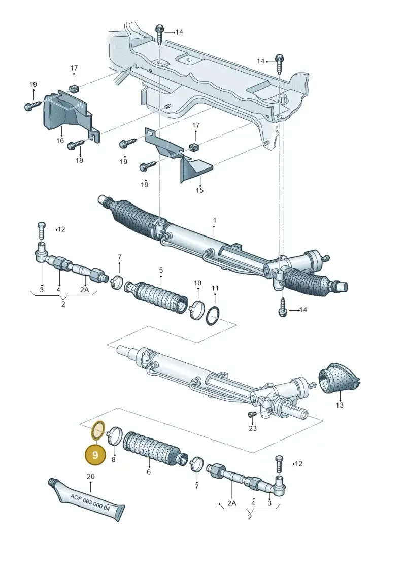 N90654202 — Audi A4/S4/Av./qu. (2001-2004) diagram 249422420, position 9