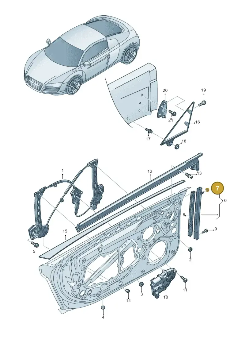 N90663603 — Audi R8 qu. 5.2 (2012-2015) diagram 618837600, position 7