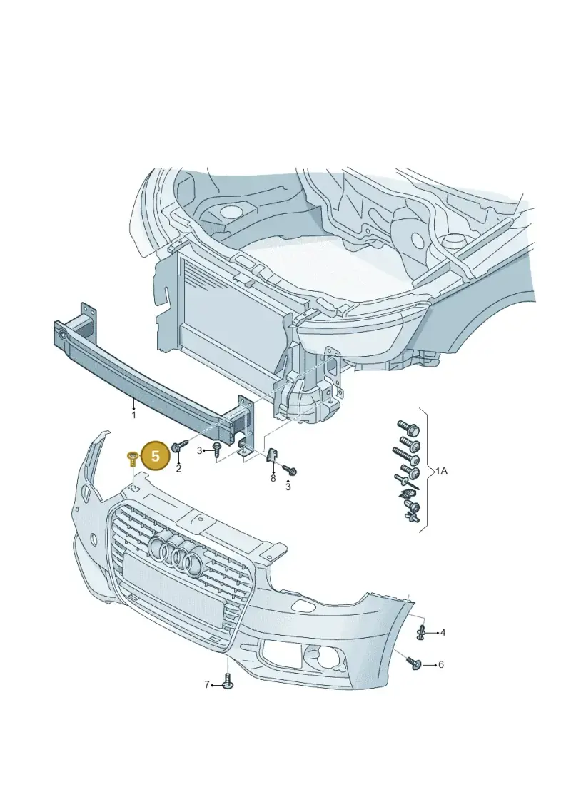 N90683302 — Audi A1 Sportback (2010-2015) diagram 708807000, position 5