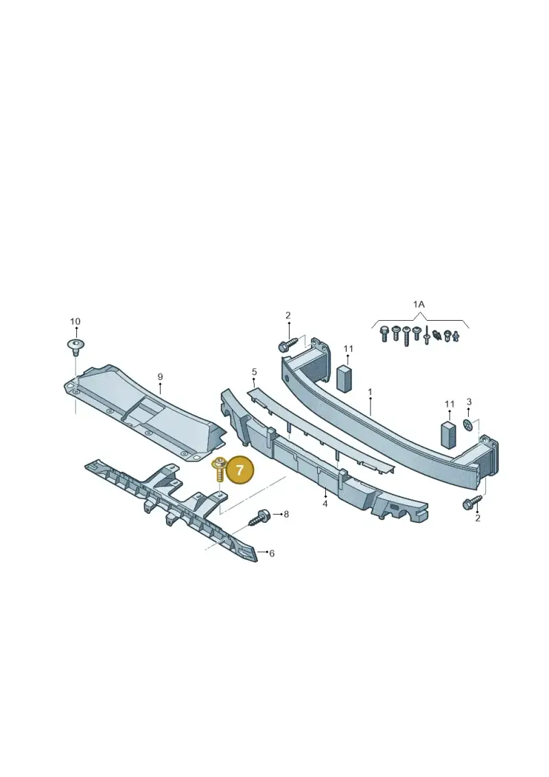 N90683302 — Audi Q3 1.4 (2012-2016) diagram 728807000, position 7