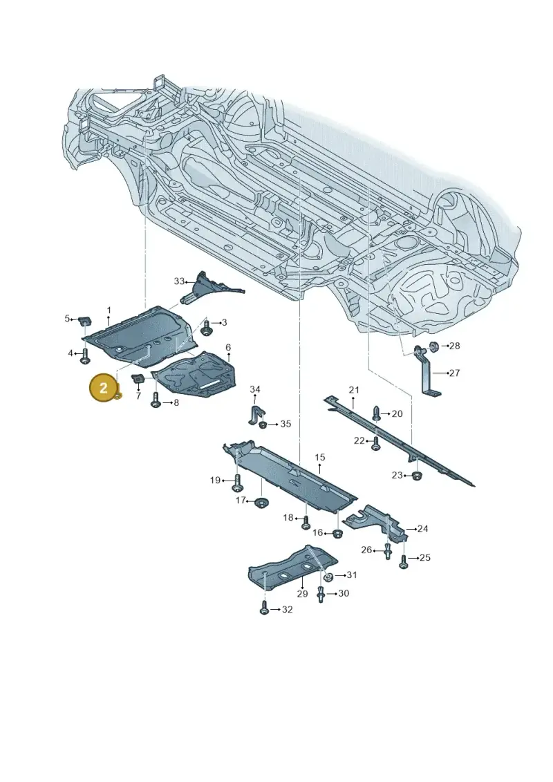 N90684705 — Audi RS Q8 Quattro (2019-) diagram 595825000, position 2