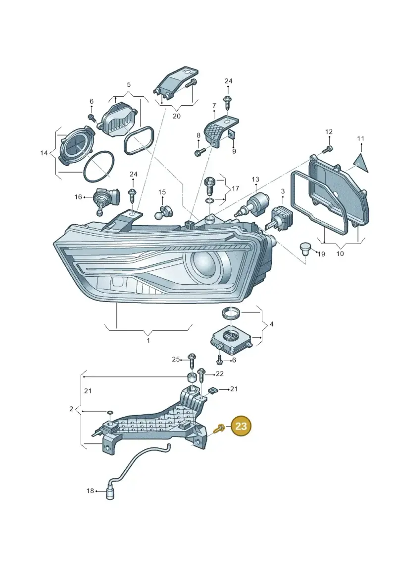 N90684705 — Audi Q3 1.4 (2016-) diagram 855941000, position 23