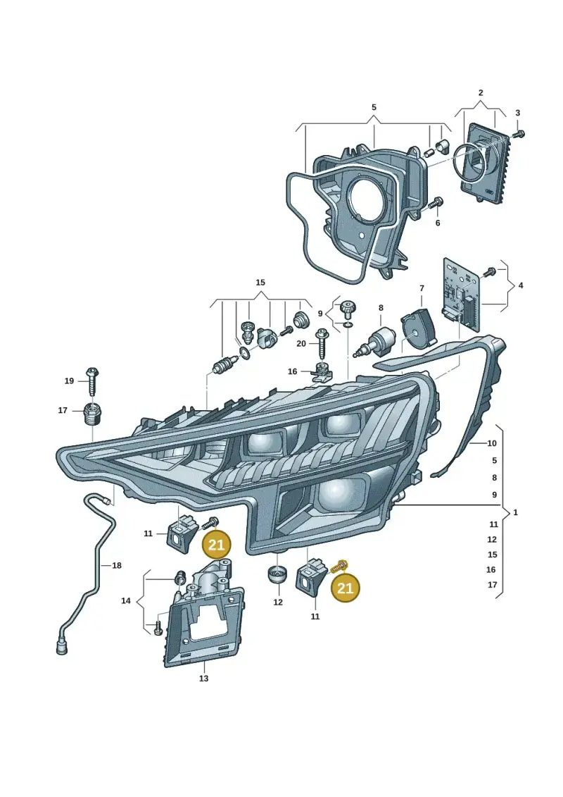 N90684705 — Audi RS Q8 Quattro (2019-) diagram 429941005, position 21
