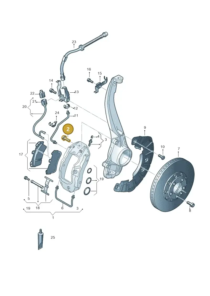 N90685403 — Audi Q7 qu. 3.0 TDI (2009-2015) diagram 493615400, position 2
