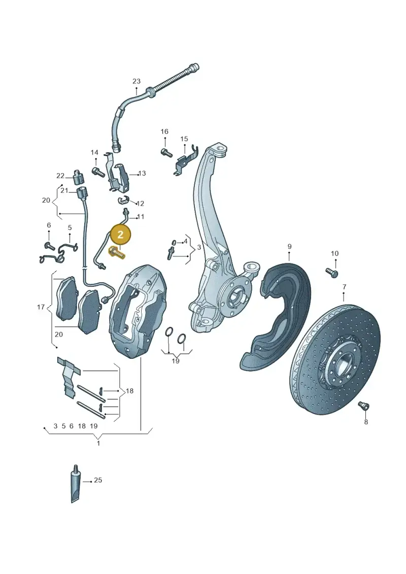 N90685403 — Audi Q7 qu. 3.0 TDI (2009-2015) diagram 493615550, position 2