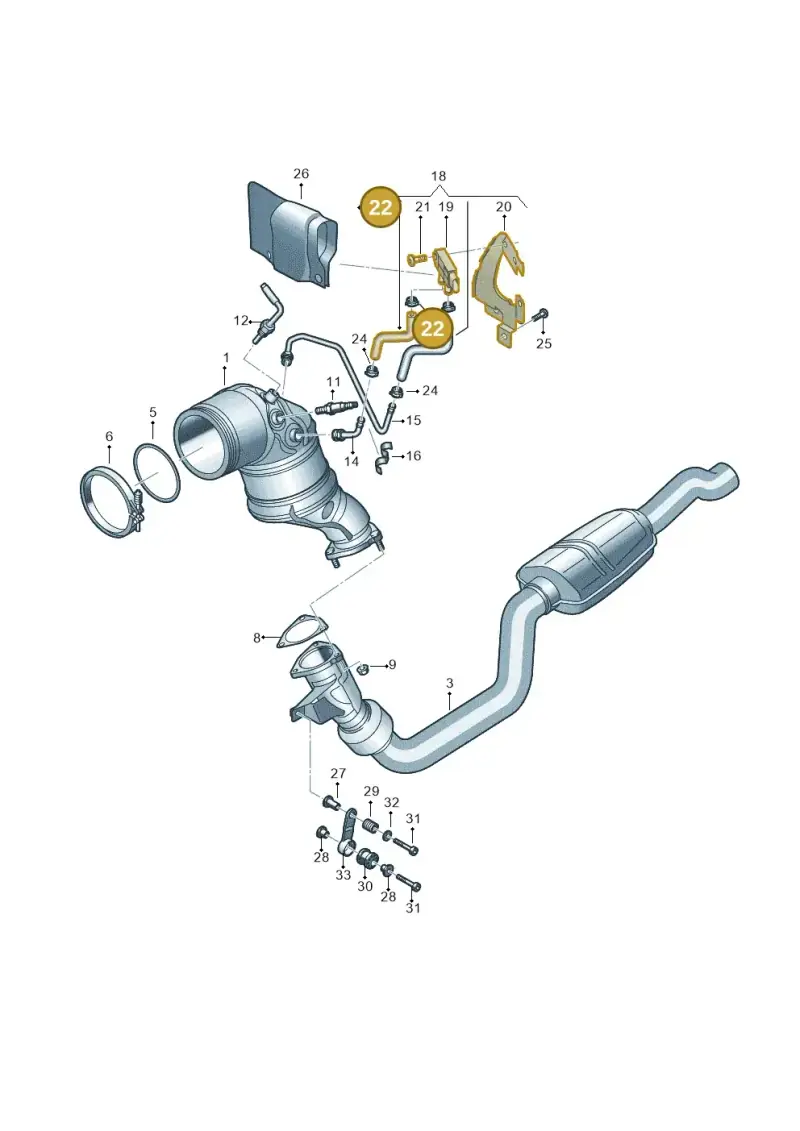 N90686704 — Audi RS6 Avant (2019-) diagram 838253500, position 22