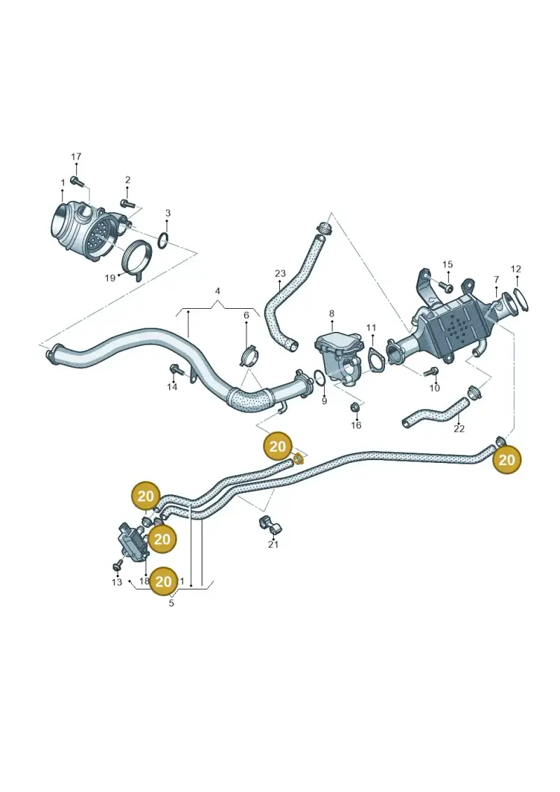 N90686704 — Audi Q8 Quattro 3,0 (2018-) diagram 897131450, position 20