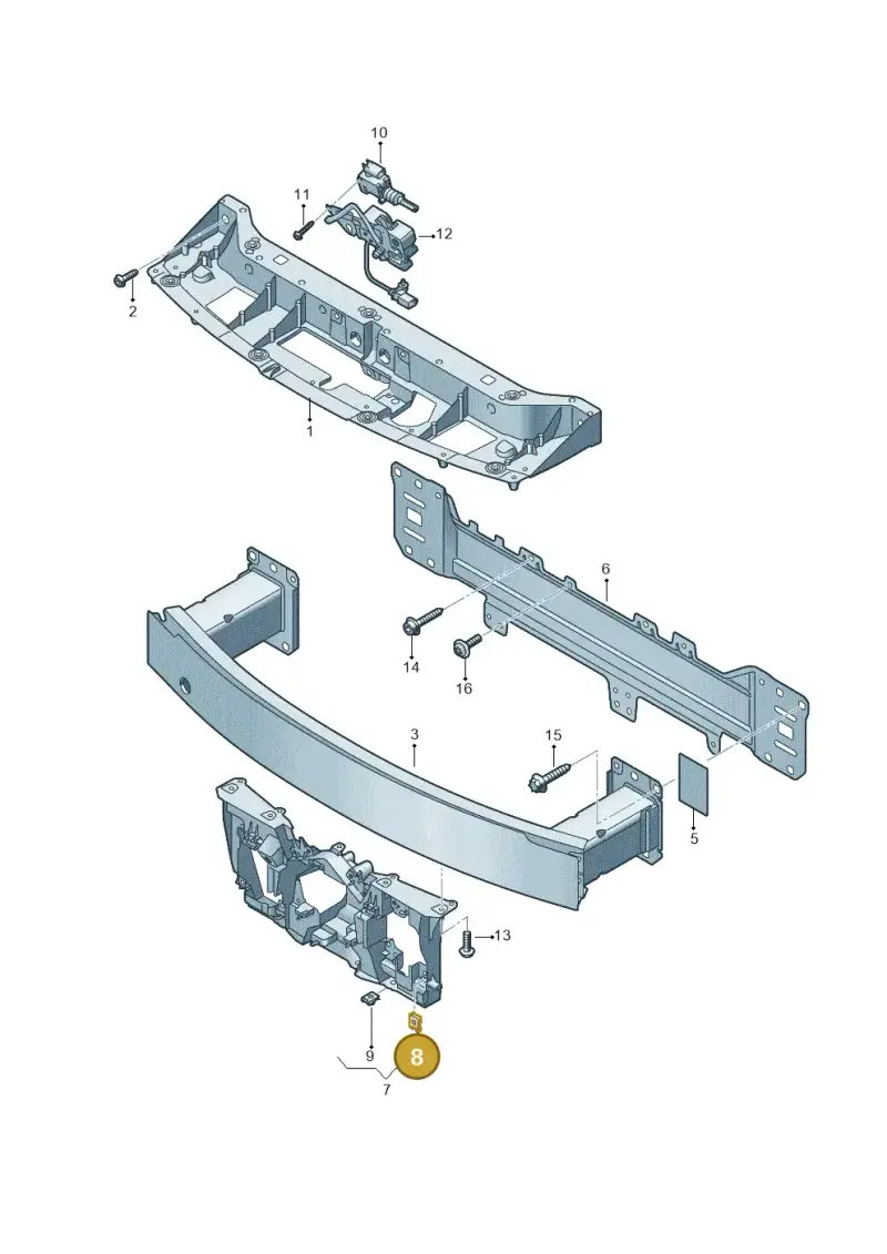 N90688702 — Audi RS e-tron GT (2020-2020) diagram 4j1805000, position 8
