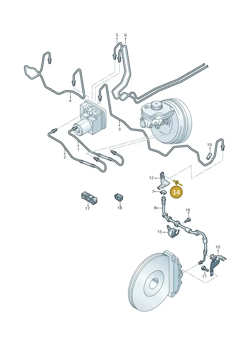 N90692402 — Audi R8 Spyder (2015-2024) diagram 872611200, position 14