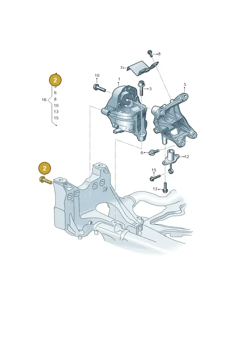 N90696702 — Audi Q8 Quattro 3,0 (2018-) diagram 838199300, position 2