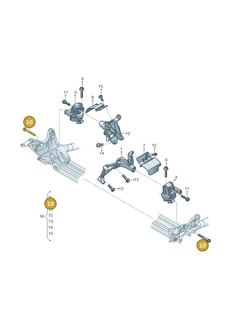 N90696702 — Audi A6 2.0 (2018-) diagram 859199200, position 10