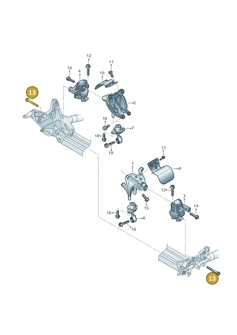 N90696702 — Audi A5 Cabrio 2.0 (2016-2018) diagram 859199700, position 13