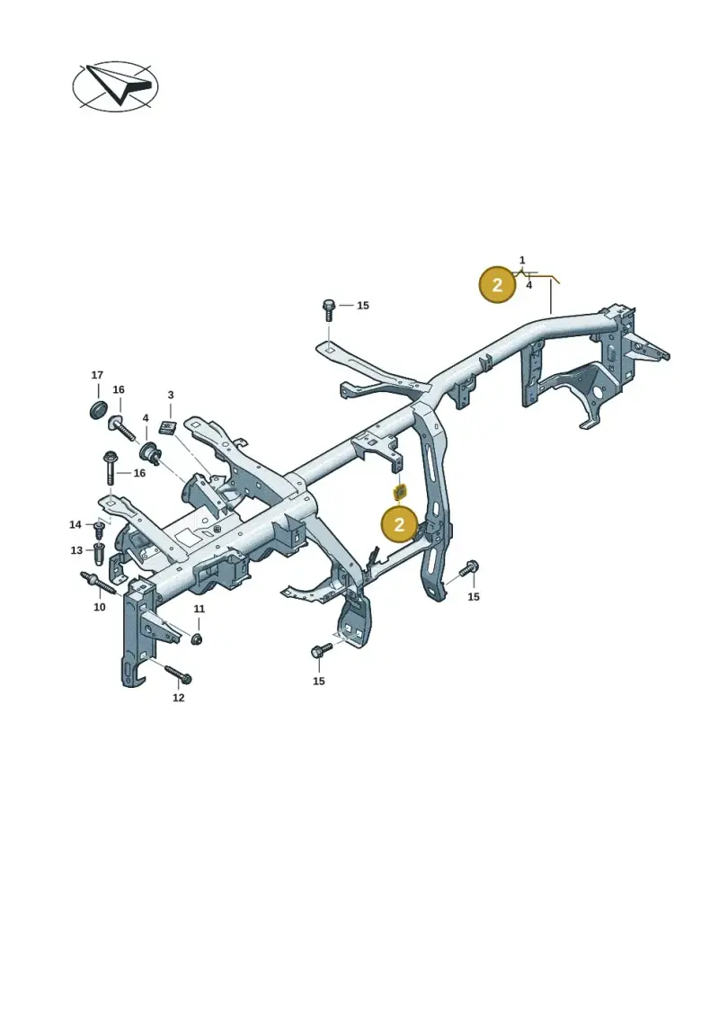 N90698703 — Audi A5 Limo 2.0 (2024-) diagram 8wk857000, position 2