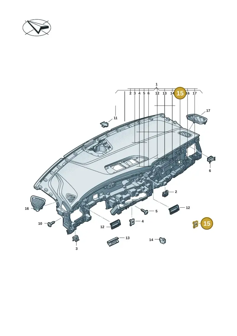 N90698803 — Audi Q6 e-tron (2023-) diagram f5s857100, position 15
