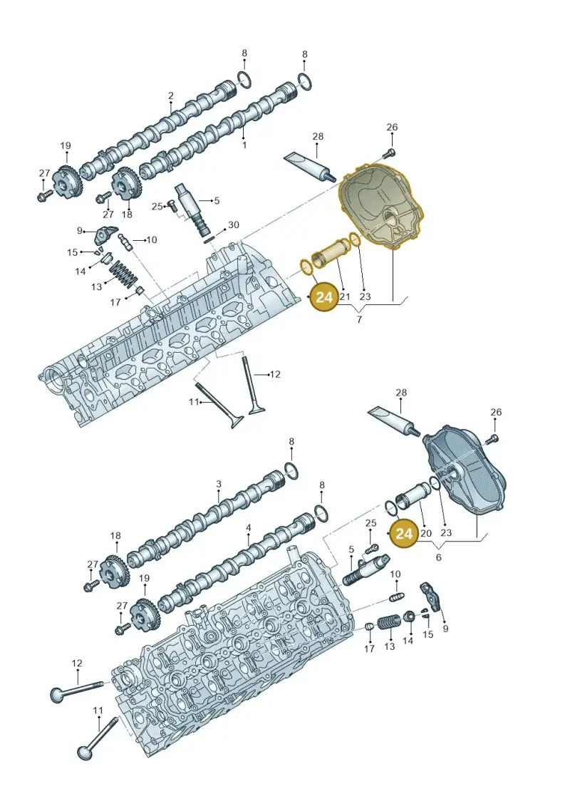 N90713203 — Audi A6 2.7 TDI (2008-2011) diagram 448109520, position 24