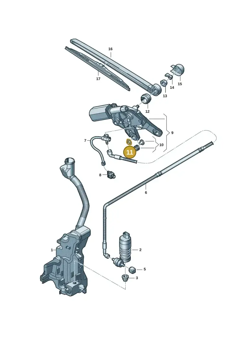N90714303 — Audi Q4 Sportback (2021-2022) diagram 89a955020, position 11