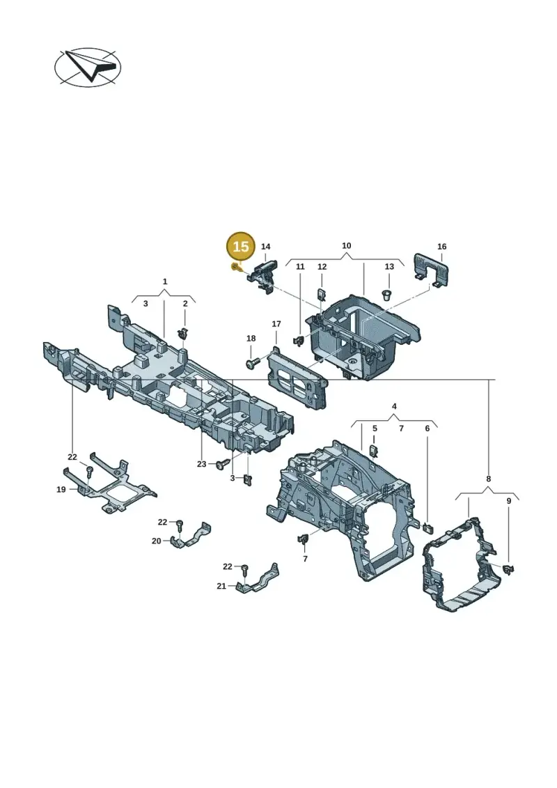 N90732102 — Audi RS e-tron GT (2020-2020) diagram 4j1863500, position 15