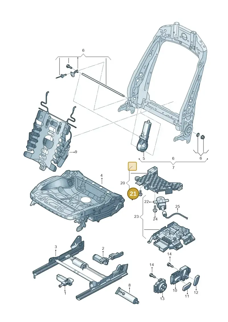 N90732102 — Audi Q3 1.4 (2016-) diagram 855959200, position 21