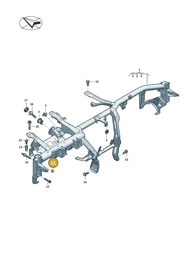 N90761103 — Audi A5 Limo 2.0 (2024-) diagram 8wk857000, position 11