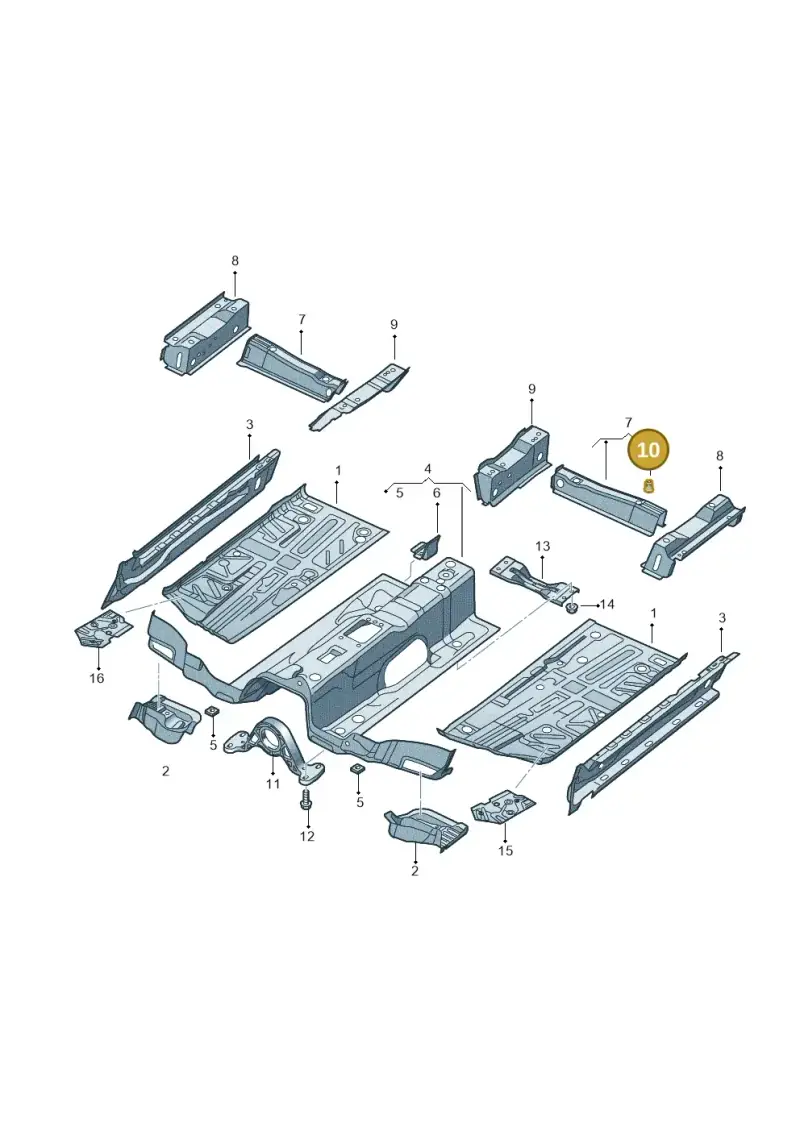 N90767405 — Audi Q3 1.4 (2016-) diagram 728803200, position 10