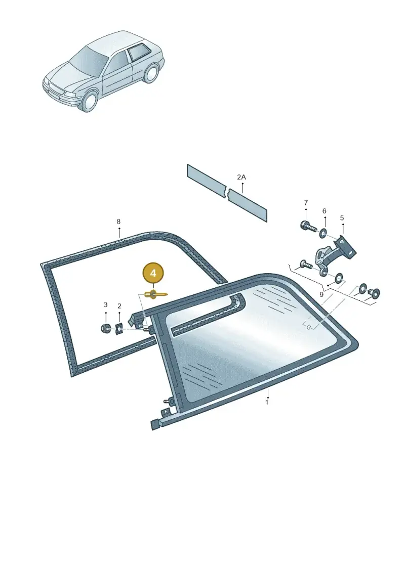 N90769501 — Audi A3/S3/QUATTRO (2000-2003) diagram 201847000, position 4