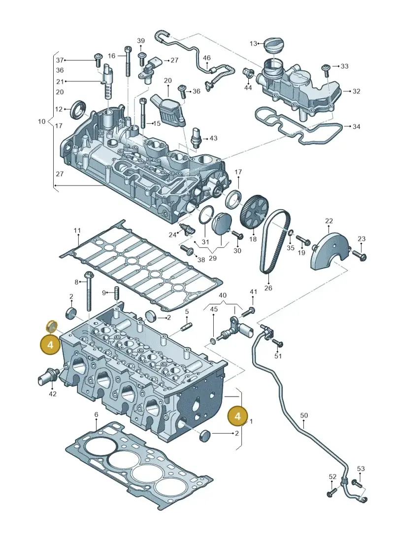 N90802703 — Audi A1 sportback 1.0 (2018-) diagram 597103030, position 4