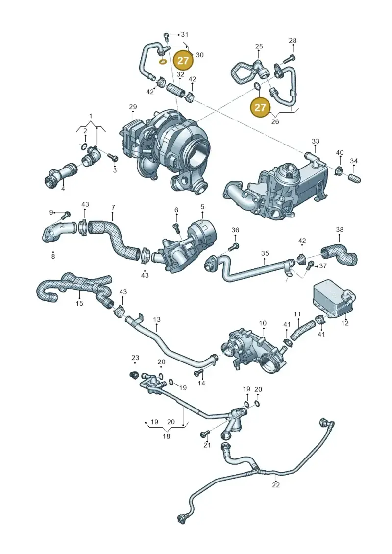 N90809102 — Audi Q8 Quattro 3,0 (2018-) diagram 429121020, position 27