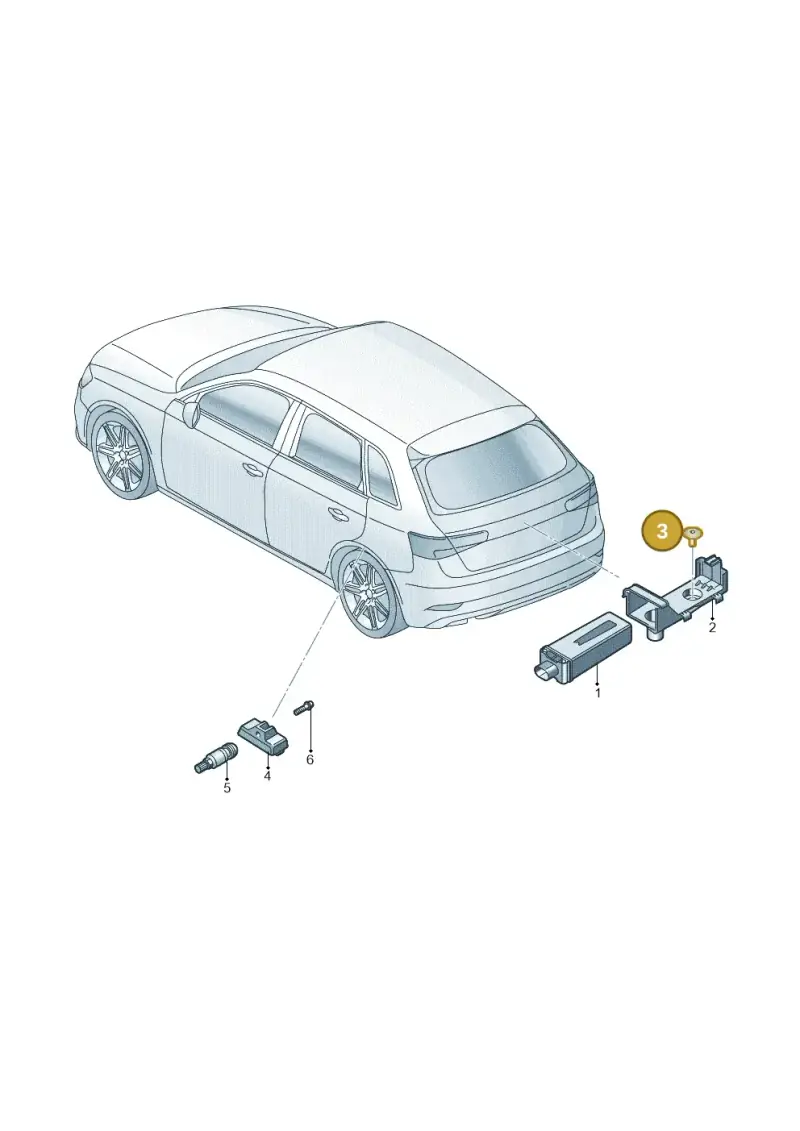 N90809802 — Audi RS3 Limousine (2017-2020) diagram 853907600, position 3
