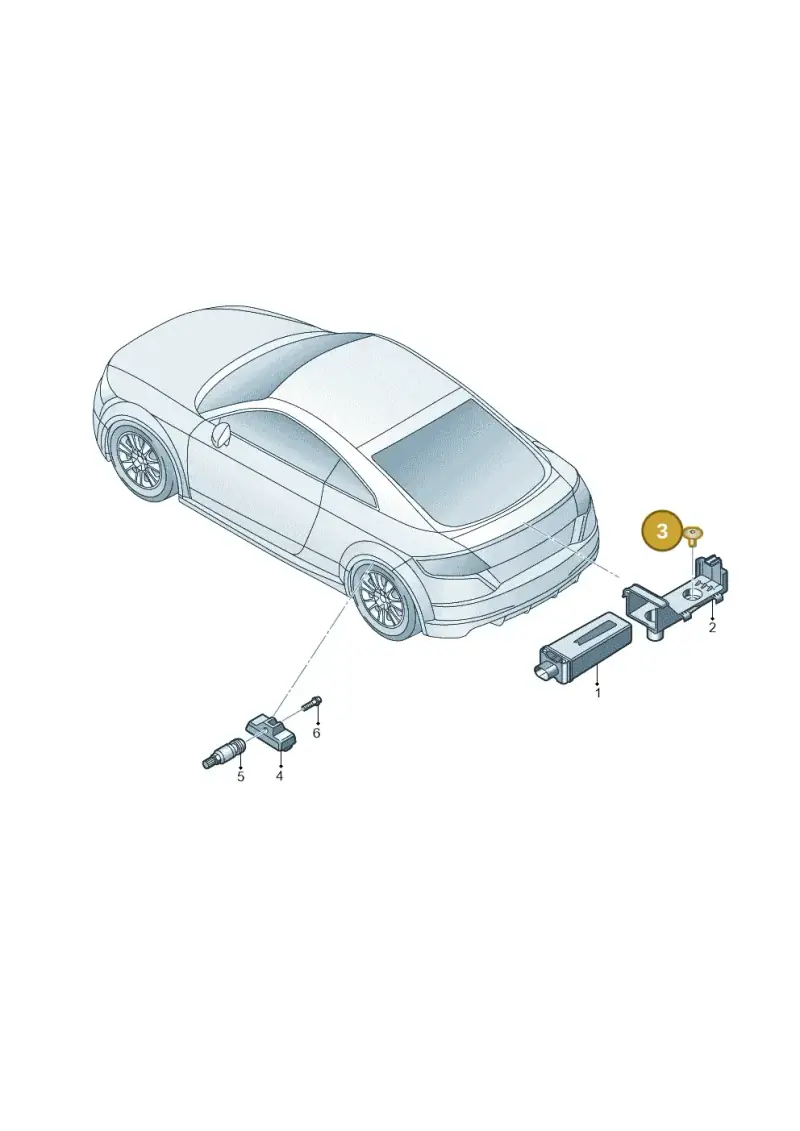 N90809802 — Audi TTRS Coupe (2016-2023) diagram 898907600, position 3