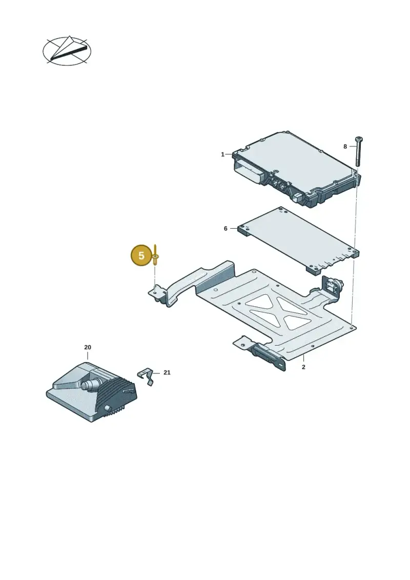 N90812302 — Audi A5 Limo 2.0 (2024-) diagram 8wk907230, position 5